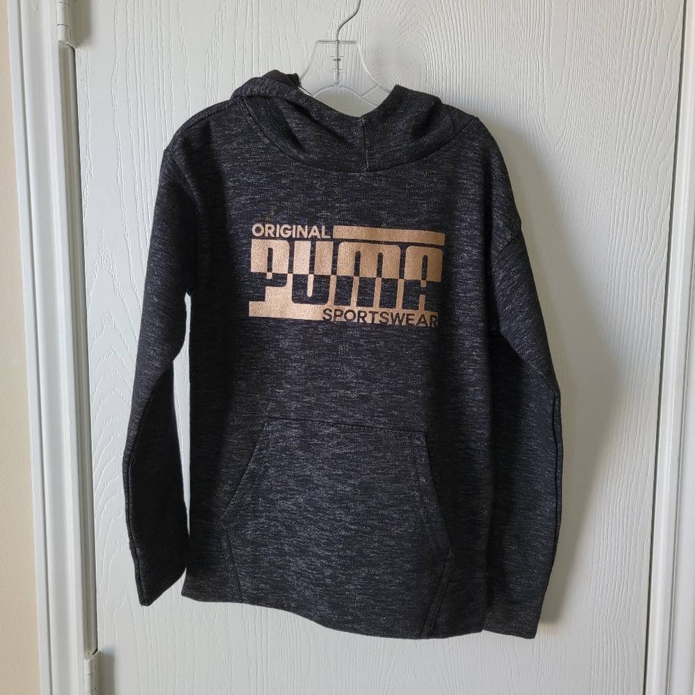 Puma Metallic Logo Hooded Sweatshirt